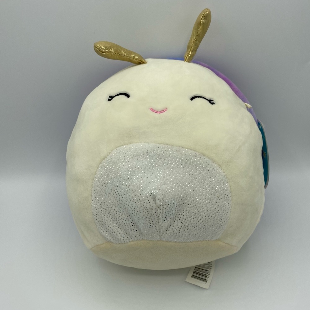 Squishmallows Elysa Snail Plush Stuffed Toy Tie Dye Shell 8 Inch Gifts Kellytoy